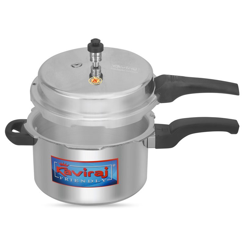 Kaviraj 5 Ltrs Twin Pack Pressure Cooker - Image 5
