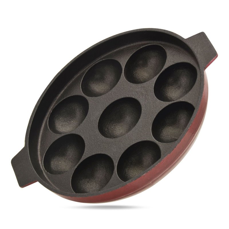 Kaviraj Silk Appakara with Lid - 9 Holes - Image 2