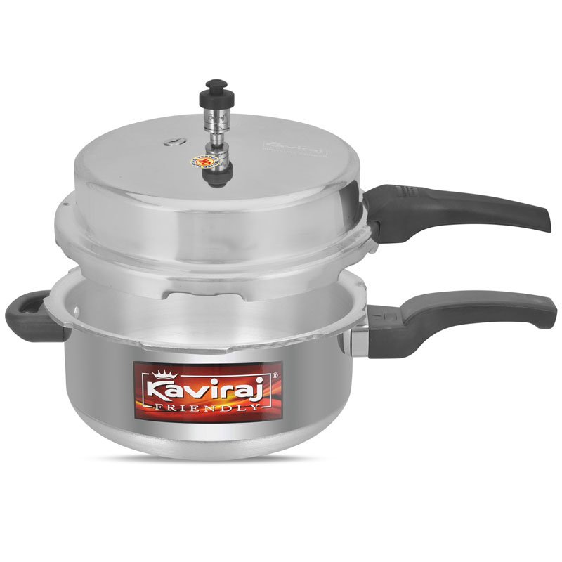 Kaviraj 10 Ltrs Twin Pack Pressure Cooker - Image 7