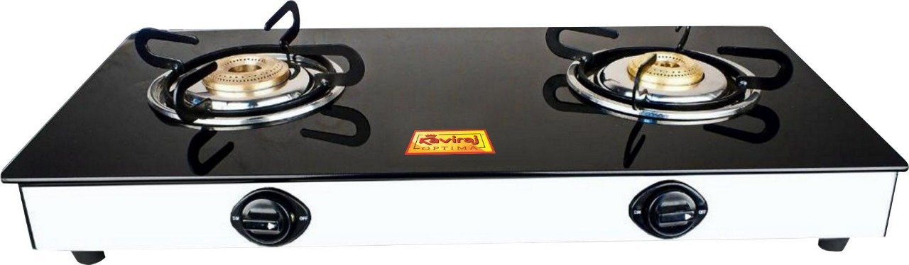 Kaviraj Optima 2 Burner LPG Glass Top