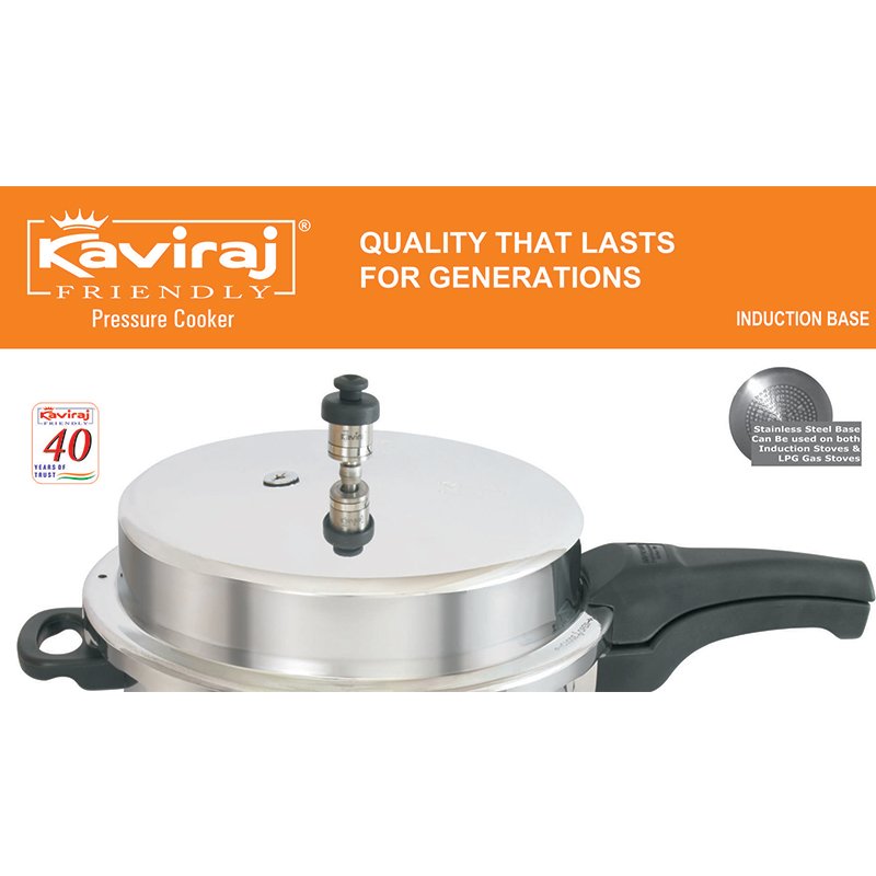 Kaviraj 12 Ltrs Induction Base Pressure Cooker