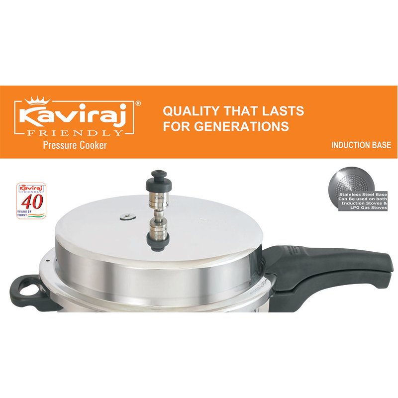 Kaviraj 5 Ltrs Induction Base Pressure Cooker