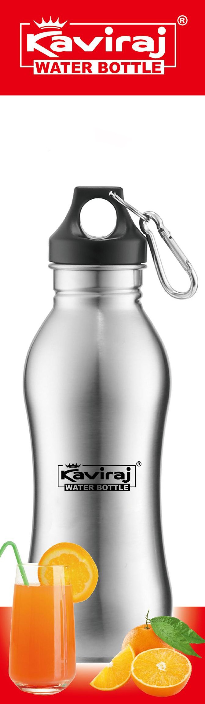 Kaviraj 1000 ML Single Wall Bottle