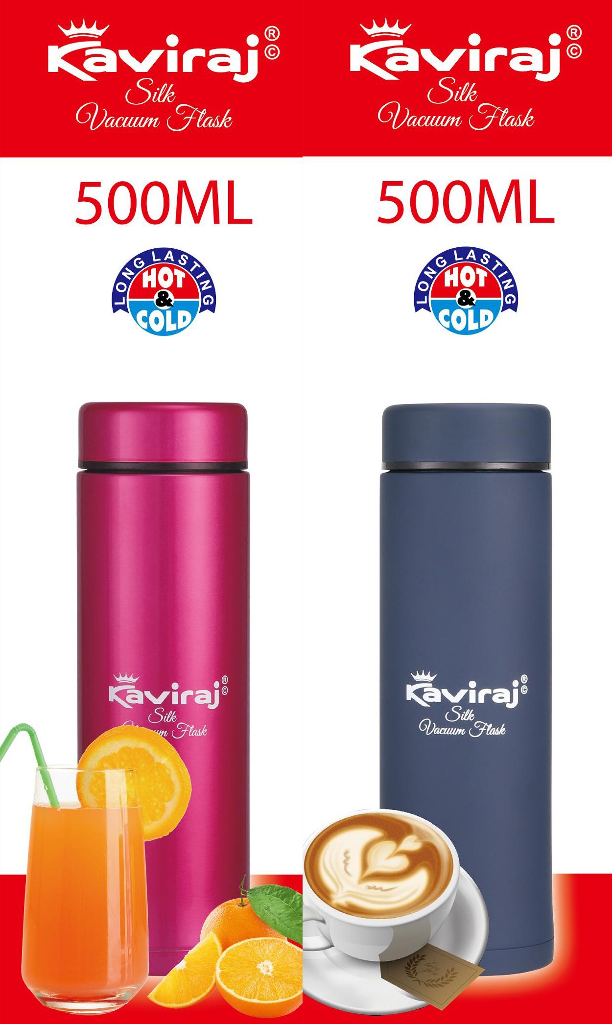 Kaviraj Silk Vacuum Flask 500 ML